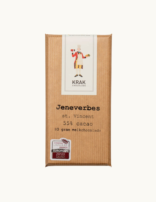 Juniper- St. Vincent – Milk Chocolate with juniperberrie 55% (10 bars)