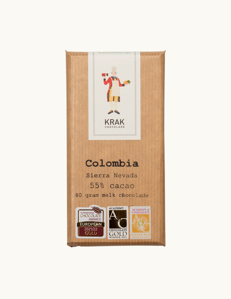 Colombia Sierra Nevada – Milk Chocolate 55% (10 bars)